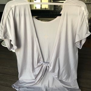LuluLemon Sheer Twist Back Tee
